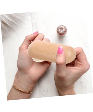 Healvian Nail Cleaning Brush Nail Brush Fingernail Scrub Brush Nail Scrubber Toe Brush Nail Cleaner Brush Finger Nail Scrub Brush Beech 10.00X4.30X3.50CM As Shown - Buy Online on GoSupps.com