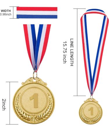 IHPUKIDI 12 Pack Gold Award Medals - Olympic Style Metal Winner Prizes for Sports Competitions - 2 Inches Gold Silver Bronze - Buy Online on GoSupps.com