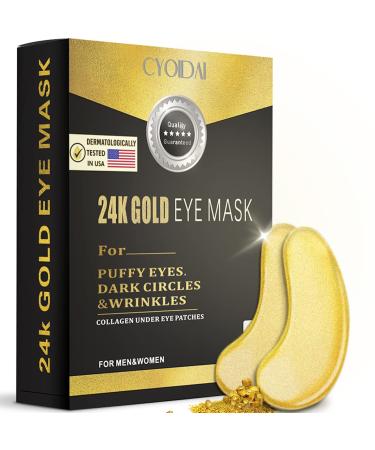 CYOIDAI Under Eye Patches  24K Gold Eye Mask  Reduce Puffy Eyes and Lighten Dark Under Eyes  Reduce Wrinkles and Fine Lines  Revitalize and Refresh your Skin
