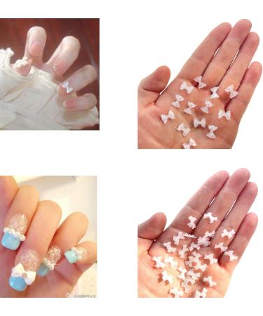 100pcs/set Bows Nail Charm Crystal Bowknot Nail Art 3D Bows Nail Art Decorations Bows Nails Art Jewelry Bows Nail Charm - Buy Online on GoSupps.com