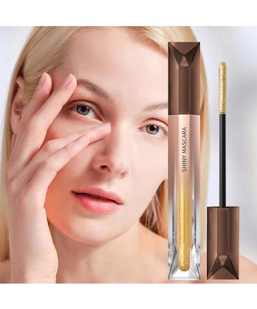 Glitter Mascara - Anti-Smudge Lengthening & Volumizing Mascara | Eyelash Cosmetics Waterproof Makeup Enhancing Mascara Curling Multiplying Eyelash Makeup - Buy Online on GoSupps.com