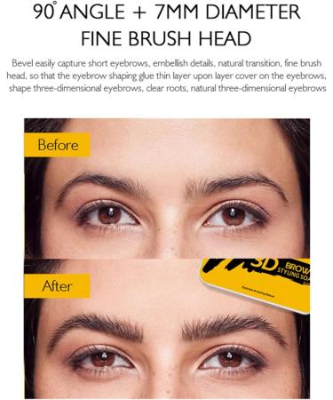 Eyebrow Soap Kit Eyebrow Gel Clear with Eyebrow Brush Transparent longlasting styling balm for natural eyebrows eyebrow pomade Raxove - Buy Online on GoSupps.com