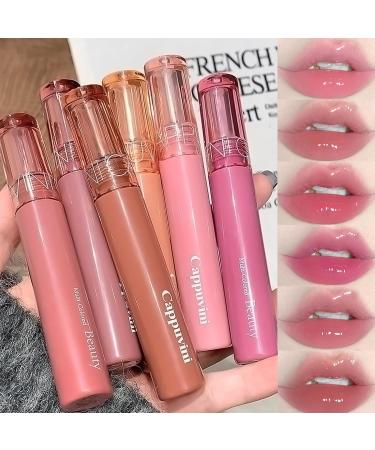 6 Colors Glasting Color Gloss - Lip-Plumping Long-Lasting Non-Sticky Moisturizing Lipstick for Daily Use | Shop Now - Buy Online on GoSupps.com