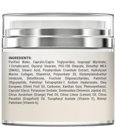 MAJESTIC PURE Collagen Cream for Face with Anti-Aging Complex and Hyaluronic Acid - 50ml - Buy Online on GoSupps.com