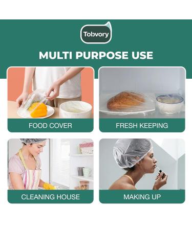 100PCS Disposable Shower Caps by Tobvory - Waterproof Plastic Shower Cap for Women Men - Extra Elastic Large Size for Bath, Hair Treatment, Conditioning - Perfect for Home, Hotel, Travel - Buy Online on GoSupps.com