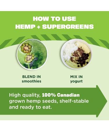 Manitoba Harvest Organic Hemp & Supergreens Powder 7.5 oz - Vegan Superfood with Protein, Fiber, Vitamins & Minerals - Buy Online on GoSupps.com