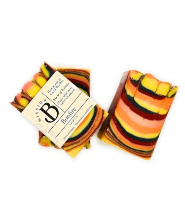 Handmade Rustic Bonfire Bar Soap for Men - Deep Cleansing & All-Natural | International Shipping Available - Buy Online on GoSupps.com