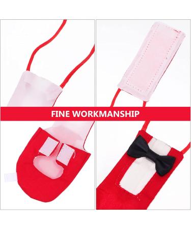 Beavorty 2 pcs Parrot Products Clothing Creative Practical Bowknot Durable Breathable Tiger Small Supply XLx2pcs - Buy Online on GoSupps.com