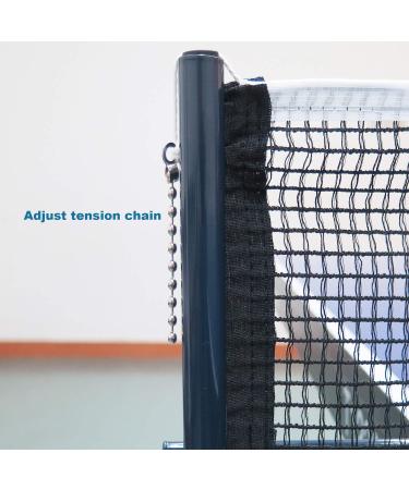 Professional Spring Activated Ping Pong Net Set with Clamp - Navy | Tension Adjustable for Easy Table Tennis Setup - Buy Online on GoSupps.com