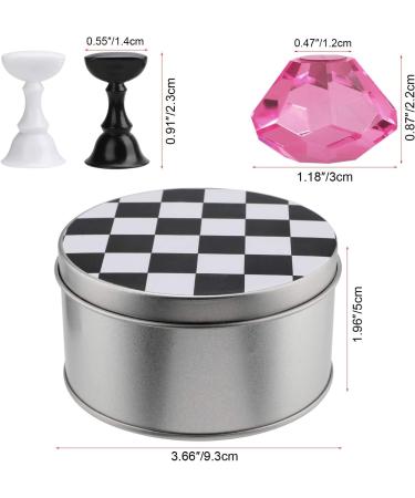 1 Set False Nail Tips Holder Practice Training Display Stand MWOOT Chess Board Magnetic Crystal Nail Art Holder Stand for Nail Salon DIY and Practice Manicure - Buy Online on GoSupps.com