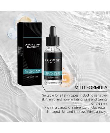 Yoelau Men's face serum with pasture-raised beef sebum | Anti-aging face cream with vitamin C and hyaluronic acid | Firming anti-wrinkle brightening and moisturizing cream (3) - Buy Online on GoSupps.com