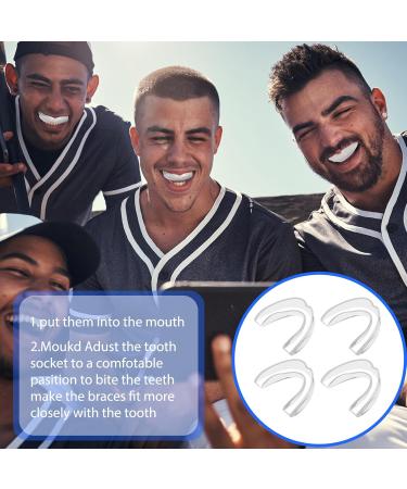 Dimeho 4er-Pack Sport Mundschutz | Bunte Mouthguards f r FuÃball Boxen Hockey Karate & mehr - Schutz f r Sportzubeh r - Buy Online on GoSupps.com