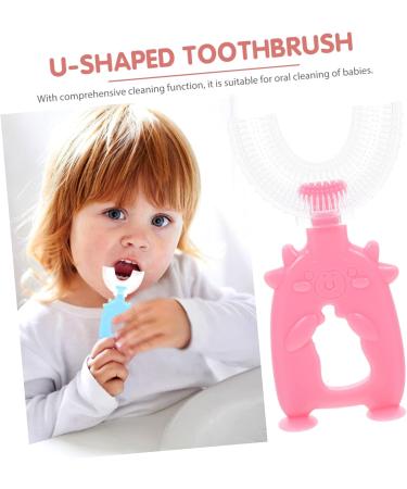Beavorty U-Shaped Toothbrush for Children - 30 Pack Soft Bristles Perfect for Young Teeth Cleaning - Baby Safe & Durable Design - Buy Online on GoSupps.com
