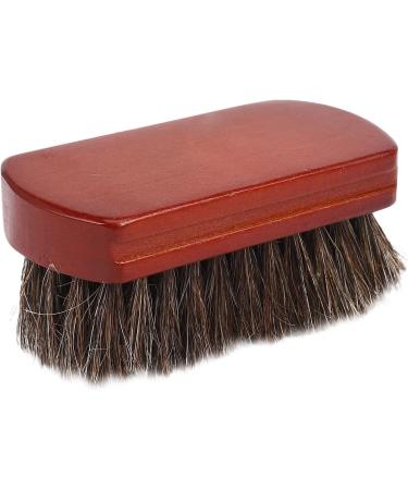 Wainks Wooden Handle Natural Horse Hair Mustache & Beard Brush - Premium Shaving Tool for Men | Ideal for Grooming & Barber Use - Buy Online on GoSupps.com