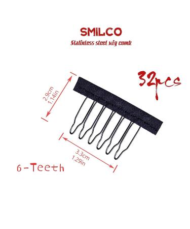 Smilco 32 Pcs Metal Snap Wig Clips - Perfect for Making Wigs - Buy Online on GoSupps.com