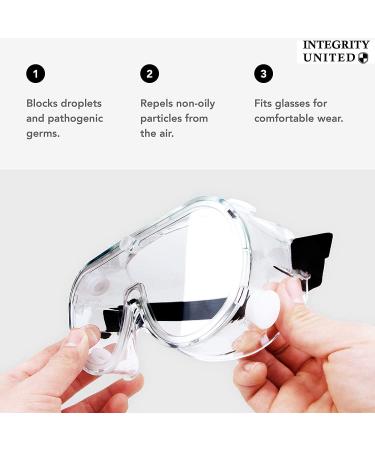 Safety Goggles FDA Registered Anti-Fog Eye Protection Goggles Safety Lab Goggles Medical Goggles Nurse Goggles Medical Protection Science Goggles Schools (Goggle No Air Ventilation 1 Pack) Goggle No Air Ventilation 1 Pack - Buy Online on GoSupps.com
