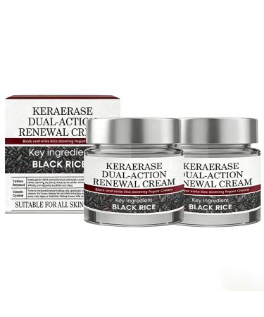 XQMVCO 2-Pack Keratin Erase Dual-Action Renewal Cream Deep Moisturizing & Nourishing Natural Extract Formula Skin Soothing & Daily Repair Body Cream for All Skin Types