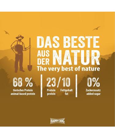 Happy Dog NaturCroq Poultry & Rice 4kg - Premium Dry Food with Herbs for Adult Dogs - International Shipping Available - Buy Online on GoSupps.com