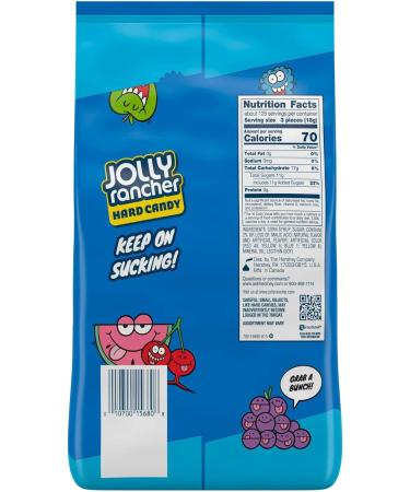 Jolly Rancher Hard Candy - Assorted Fruit Flavours - 5lb (2.26kg) - Individually Wrapped - US Import Fruit 2.26 kg (Pack of 1) - Buy Online on GoSupps.com