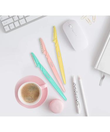 Dorco Tinkle Eyebrow Razors for Women - 9 Razors, 3ct per Pack (3pk) - Facial Hair Removal and Dermaplaning Tool with Stainless Steel Safety Cover - Exfoliating Face Trimmer - Buy Online on GoSupps.com