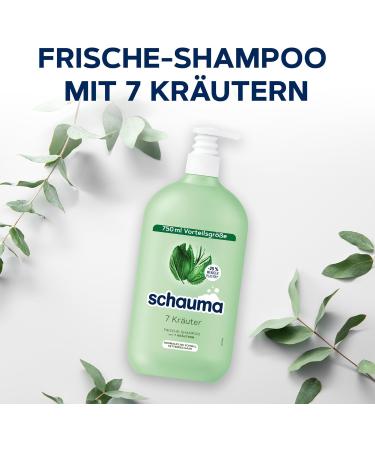  Schauma Schauma Schwarzkopf Shampoo 7 Herbs (2 x 750 ml) - Shampoo for Normal to Oily Hair Quickly - Buy Online on GoSupps.com