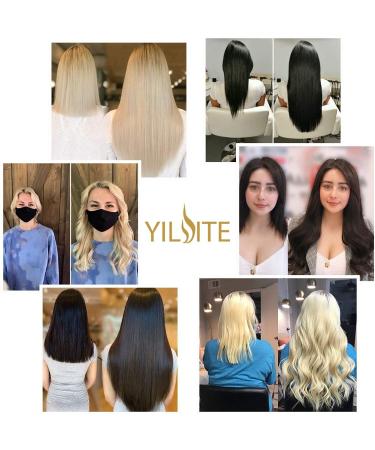 Yilite Tape Extensions Real Hair - #1B Natural Black 55cm 20 Pieces 50g - Invisible Silky Straight Skin Weft - Buy Online on GoSupps.com