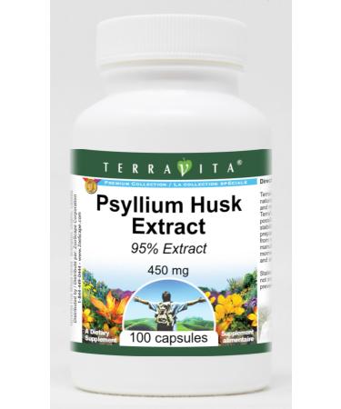 Psyllium Husk 95% Extract - 450 mg (100 Capsules ZIN: 520091)