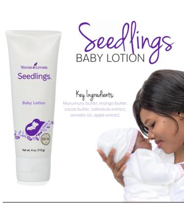Young Living Seedlings Baby Lotion 4 oz | Hypoallergenic Skincare for Delicate Infant Skin | Gentle & Soothing Hydration - Buy Online on GoSupps.com