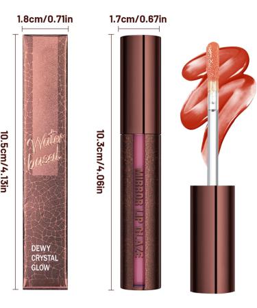  Dubbulon Lip Gloss Makeup Volumizing Effect Gloss Nourishing and Hydrating Volumizing Lipstick for Women Makeup Beauty and Dates for a Natural Look - Buy Online on GoSupps.com