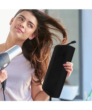 Blow Dryer Case - Hair Dryer Case Curling Iron Bag | Dustproof Oxford Cloth Pu Leather Blow Dryer Protective Bag Portable Hair Air Wrap Dryer Case for Outdoors 14.96x6.29x5.51inches Black - Buy Online on GoSupps.com
