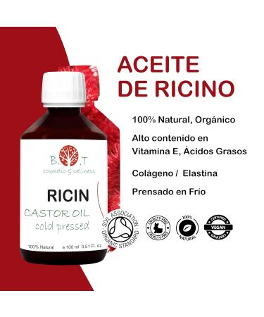 Cold-Pressed Castor Oil 500ml - Eyelash Serum Hair Growth Beard & Eyebrow Care - Accelerate Hair Growth & Reduce Hair Loss - Buy Online on GoSupps.com