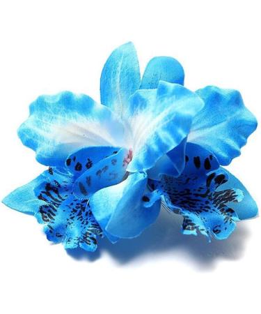 Buy HugeStore 10pcs Orchid Flowers Leopard Hair Clips | Stylish Hair Accessories for Women & Girls - Buy Online on GoSupps.com