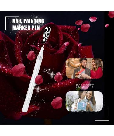 Nail Polish Pens - Fine Tip Nail Quick Dry Graffiti Painting Drawing Nail Point Graffiti Dotting Beauty Adorn Manicure Tools Dtt 02 - Buy Online on GoSupps.com