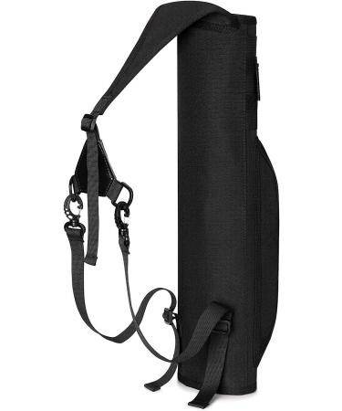 G4Free Archery Back Arrow Quiver with Molle System - Black Canvas Shoulder Hanged Target Holder for Shooting Practice with Tactical Patch - Buy Online on GoSupps.com