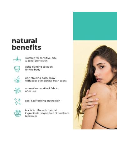 TreeActiv Salicylic Acid Back & Body Acne Spray 4oz - 2 Pack | Natural Scent, Acne Treatment - Buy Online on GoSupps.com
