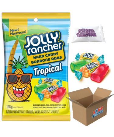 American Hard Candy Tropical Hard Candy Sweets Bag (1 X 184g) American Candy Boxed Treatz American Hard Candy Tropical Hard Candy Sweets Bag 184g 1