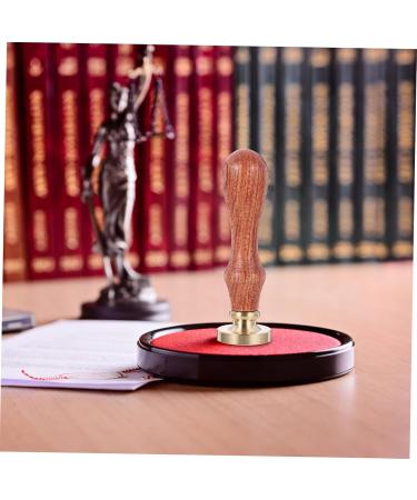 1pc Dispensing Plate Tool for Powder & Espresso - Eyeshadow Tamper & Pressing Stamp with Wooden Handle | Perfect for Makeup & Art - Buy Online on GoSupps.com