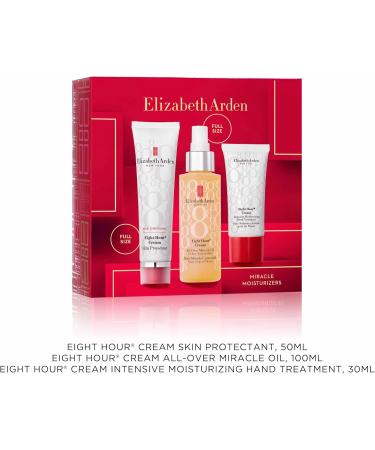 Elizabeth Arden HOLIDAY MIRACLE Eight Hour 3-Piece Gift Set Set daily hydrating & nourishing skincare luxury gifting for women - Buy Online on GoSupps.com