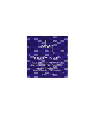 When Beauty Berry Dual Gel & Cream Anti-Aging Facial Sleeping Mask - Cruelty-Free 30ml - Unisex Skincare - Buy Online on GoSupps.com