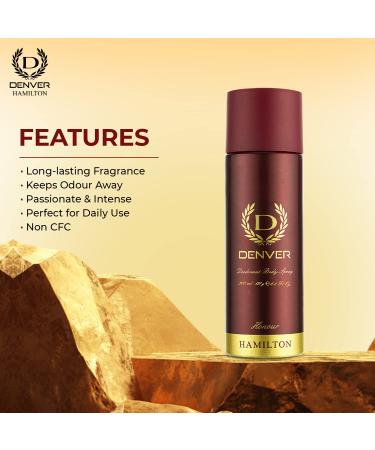 Denver Honour Deodorant for Men - 165 ml - Buy Online on GoSupps.com