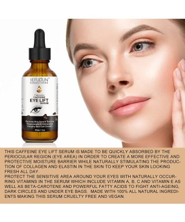 Caffeine Eye Serum with EGCG Vitamin C & Hyaluronic Acid | Revitalize & Refresh Your Eyes - Buy Online on GoSupps.com