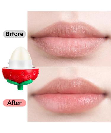 Buy KISSIO Strawberry Lip Balm | Moisturizing Lip Care with B5 & Jojoba Oil | Soothes Chapped Lips & Enhances Elasticity | Cruelty-Free | 0.12 oz - Buy Online on GoSupps.com