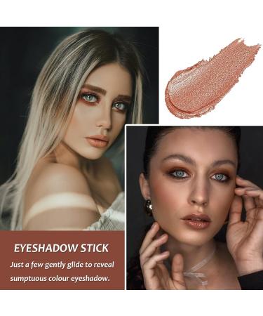 Waterproof Shimmer Eyeshadow Pen Crayon Stick - Dark Bronze | Long-lasting & Pearlescent Eyeliner Pencil for Glitter Eye Makeup - Buy Online on GoSupps.com