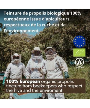 Mother Propolis tincture - 20 ml - ORGANIC. Promotes the well-being of the throat. 100% natural. 15% weight/volume. - Buy Online on GoSupps.com