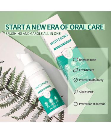 Foam Toothpaste for Sensitive Teeth - Whitening & Anti-Cavity Formula | Deep Clean Rubber Tooth Cleaning Mousse (Sky Blue) - Buy Online on GoSupps.com
