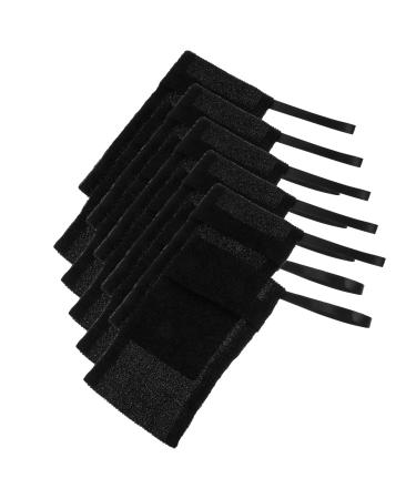 WOONEKY 10pcs Soap Foaming Mesh Bag Soap Scrubber Pouch Net Bag Soap Foaming Pouch Soaps Black Nylon Fiber