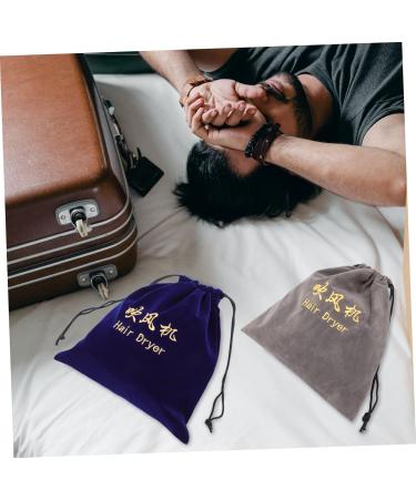 NOLITOY 2pcs Storage Bag Hair Dryer Blow Dryer for Curly Hair Travel Bag Drawstring Bag - Cloth Bag - Buy Online on GoSupps.com