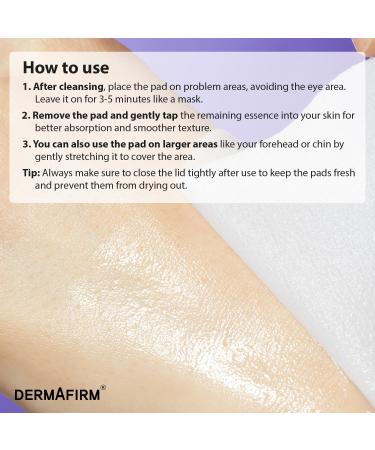 DERMAFIRM Soothing Repair Toning Pad - Korean Skin Care Toner Pads for Face w/Glutathione + PHA AHA LHA - Vegan & Moisturizing Face Exfoliating - Salicylic Acid Facial Pads 70EA - Buy Online on GoSupps.com