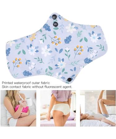 5-Pack Washable Reusable Menstrual Pads | Cotton Period Pads for Women | Cloth Panty Liners | Size M - Buy Online on GoSupps.com