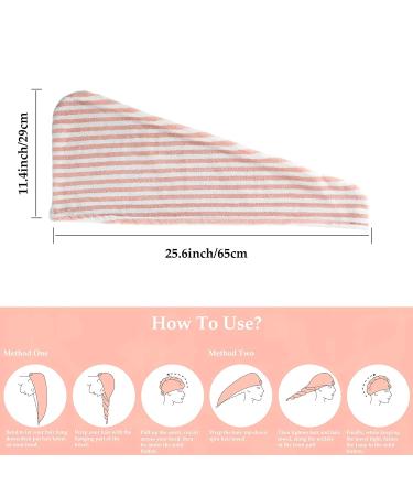 3 Pack Ultra Soft Hair Towel Wraps for Women - Anti-Frizz, Super Absorbent, Perfect for Curly, Long & Thick Hair - Pink, Blue & Grey - Buy Online on GoSupps.com